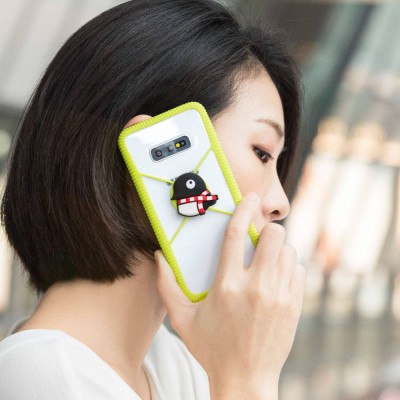 Bone Phone RingTie フレーム式 スマホ カバー まるペンギン (Maru Penguin)