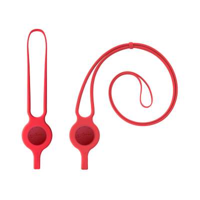 Bone Lanyard コンボ セット (ネック ストラップ + ハンド ストラップ) レッド (赤)