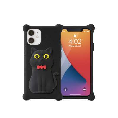 iPhone 12 mini 専用 スマホケース (Bubble Figure) - ミャオキャット