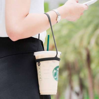 Bone Cup Tie カップ ホルダー ブラック (black)