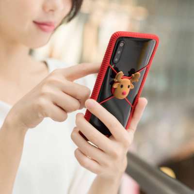 Bone Phone RingTie フレーム式 スマホ カバートナカイ さん (Mr. Deer)