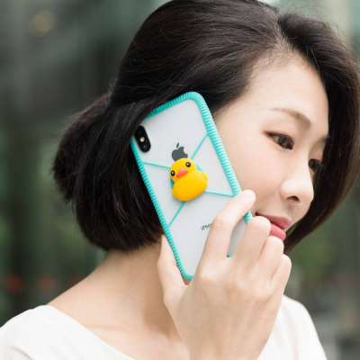 Bone Phone RingTie フレーム式 スマホ カバー パティーダック (Patti Duck)