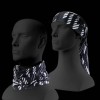 Bone 多機能 8ways 冷感フェイス&ネックカバー / UV Bone Neck Gaiter - ブラック&ホワイトLOGO